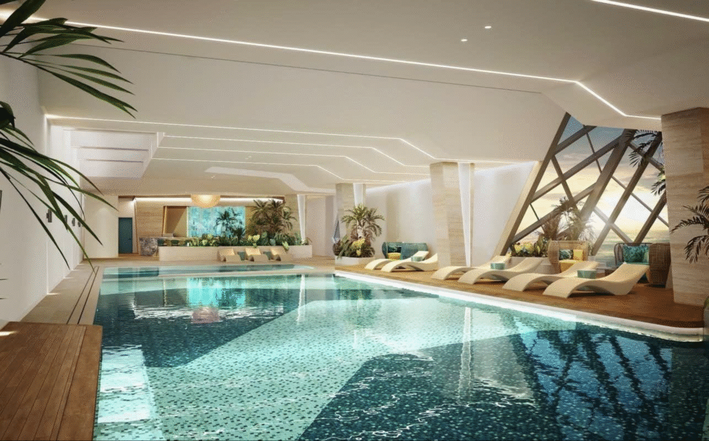 Bể bơi bốn mùa tại Lasong Hotel